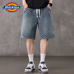 Dickies Cool Summer American Thin Wash Denim Shorts Men's Trendy Brand Versatile Straight Leg Pants Y