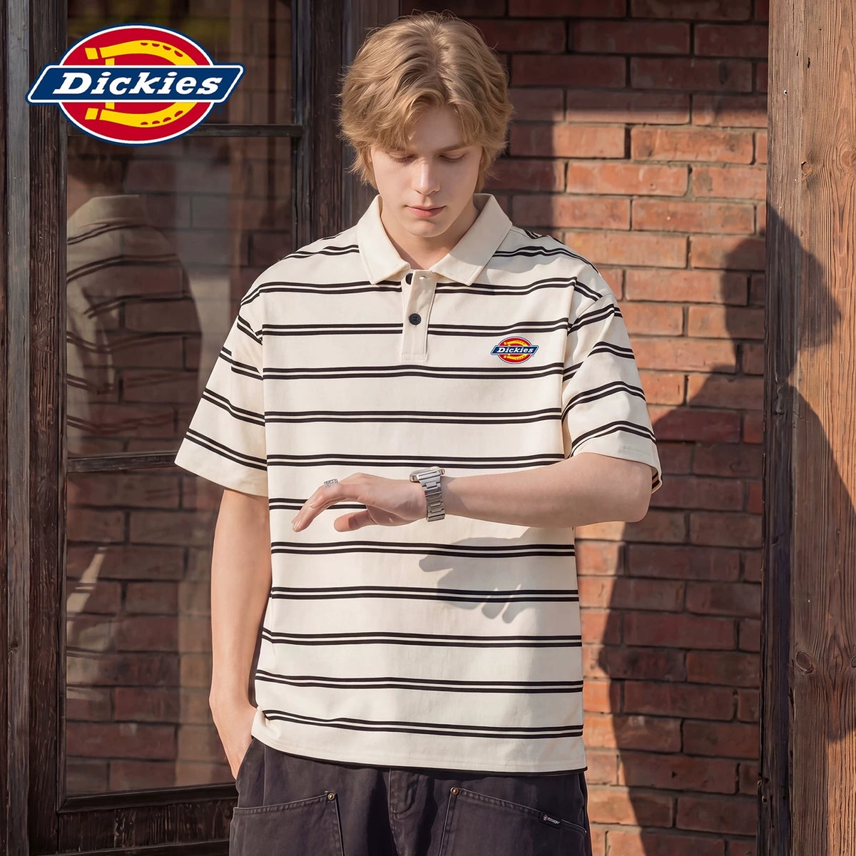 Dickies Emperor Cool Suitable Short Sleeve Polo Shirt Men's Summer Classic Logo Loose Collar Thin T-shirt on Clothes Y
