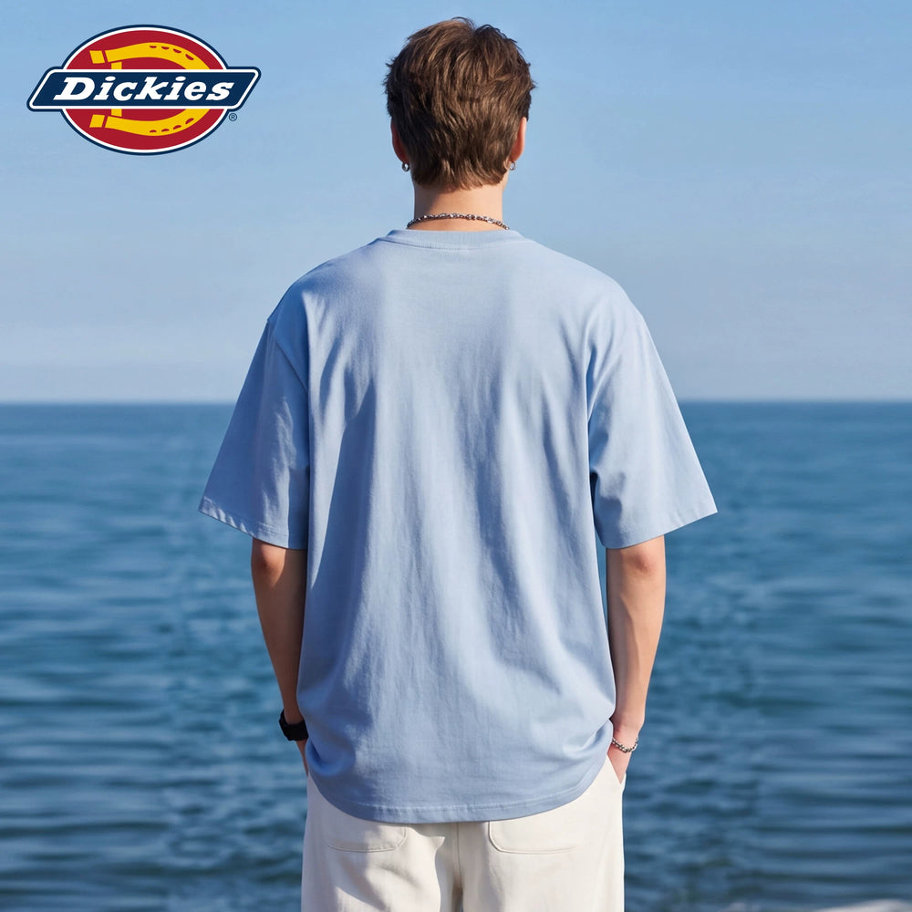 Dickies Cool Suitable Pure Cotton Short sleeved T-shirt Men's Summer American Fun Printed Casual Couple Half Sleeve Top M