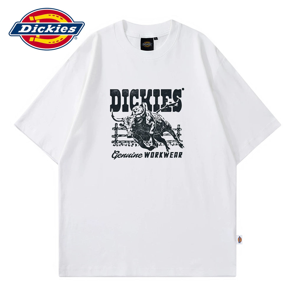 Dickies Cool Summer Soft Round Neck Short Sleeve Men's Thin T-shirt Printed T-shirt Casual Five Step Sleeve Y