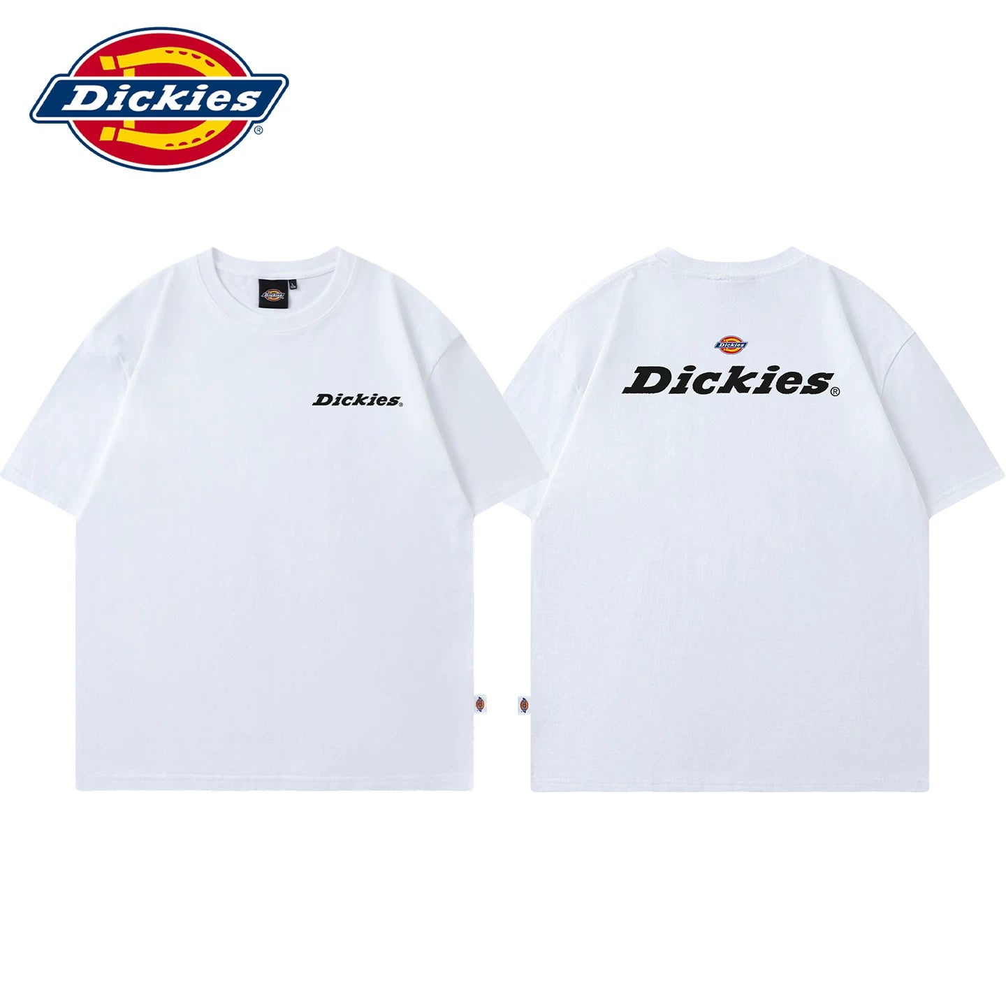 Dickies Cool Summer Letter Printed Design Short Sleeve T-shirt Men's New Round Neck Thin Top Y