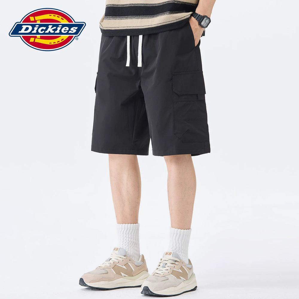 Dickies Cool Multi Pocket workwear casual shorts for men in summer, loose straight leg thin five quarter pants Y