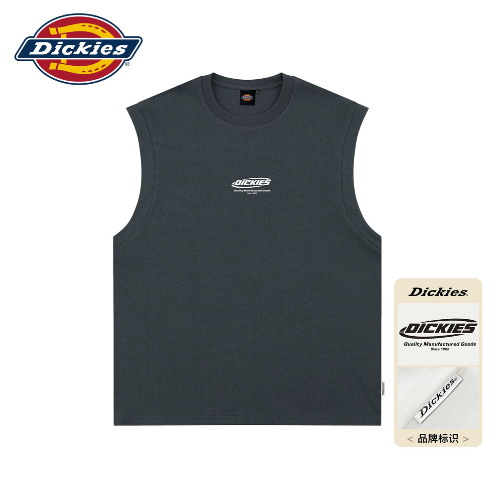 Dickies Cool Black Trendy Brand Camback Waist Men's Summer Sports Sleeveless T-shirt Couple Top M