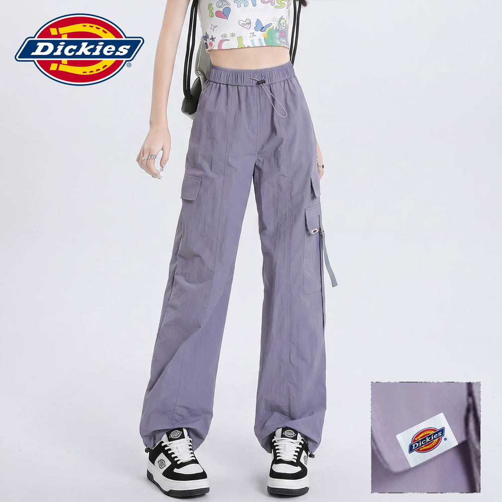 Dickies Emperor Cool Suitable American Mountaineering Sunscreen Work Clothes Casual Pants Women's Summer Elastic Waist Multi Pocket Straight Leg Pants Y