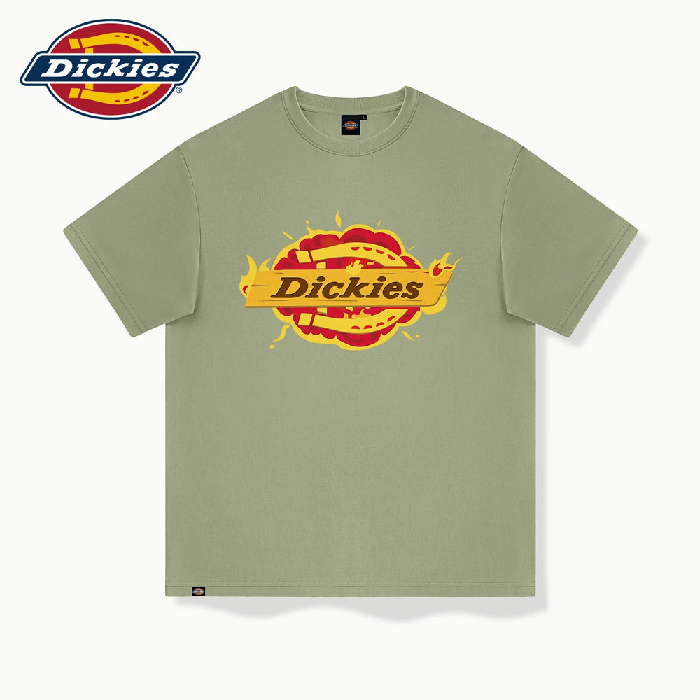 Dickies Men's Short sleeved T-shirt Summer 2026 New Loose Large High quality American Street T-shirt A