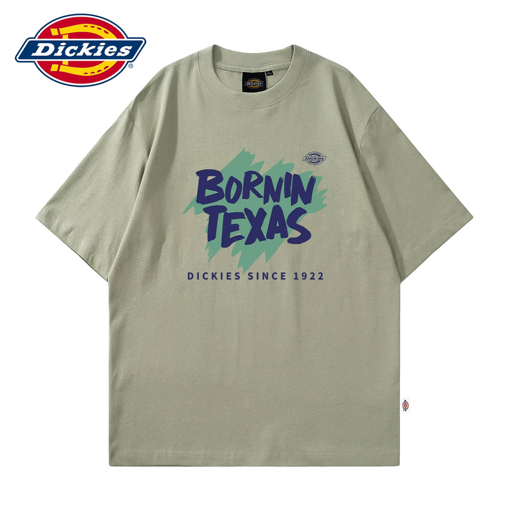 Dickies Cool American New Printed Short Sleeve Summer Men's Soft Thin Half Sleeve T-shirt Loose T-shirt Y