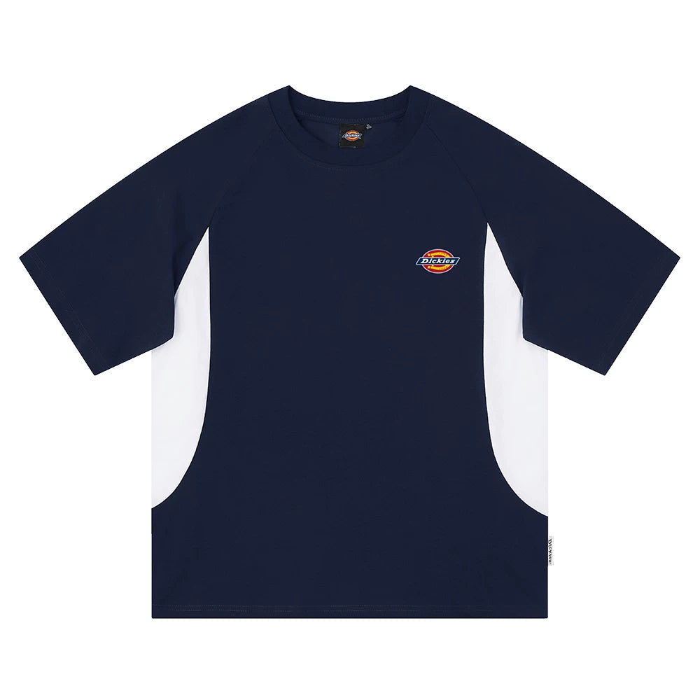 Dickies Cool Solona Short Sleeve T-shirt for Men's Summer Quick Drying Splicing Color Contrasting Loose Half Sleeve Top M