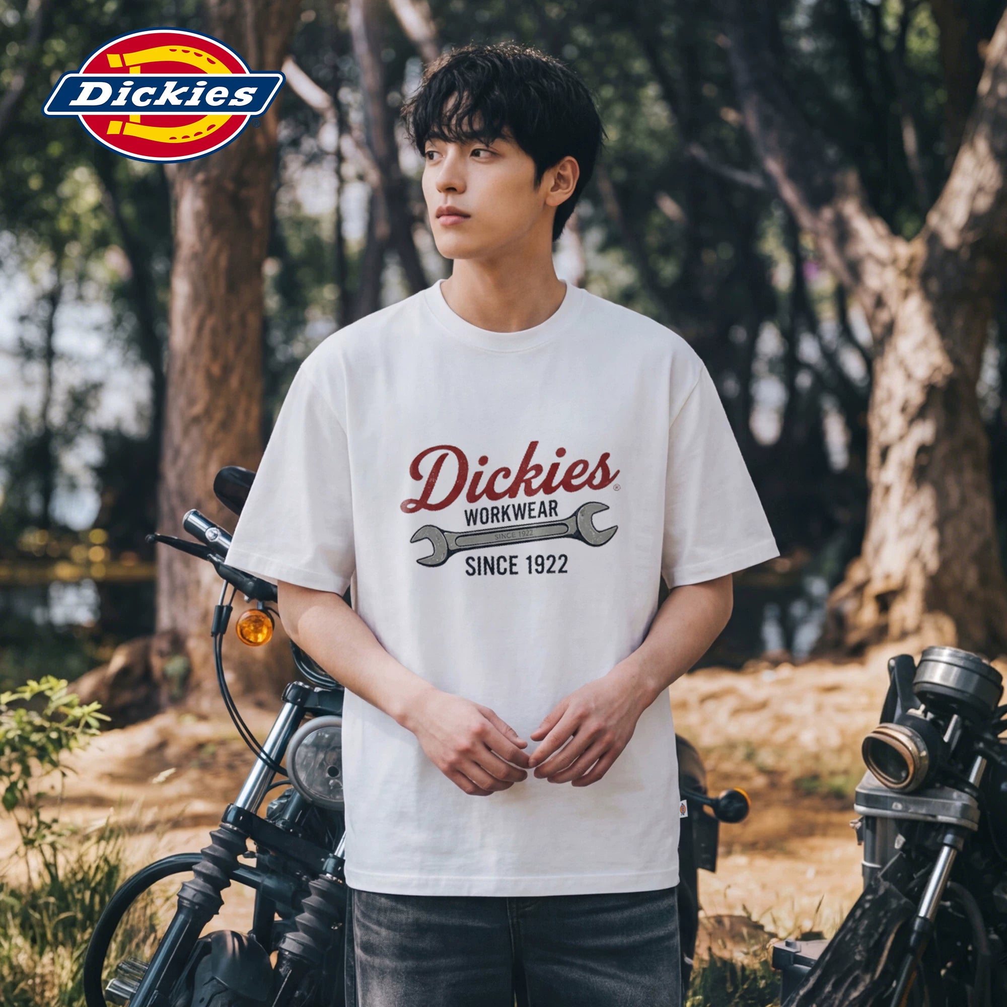 Dickies Emperor Cool Suitable Short sleeved Men's New American Pure Cotton Breathable Advanced Comfortable Hanging Loose Versatile T-shirt M