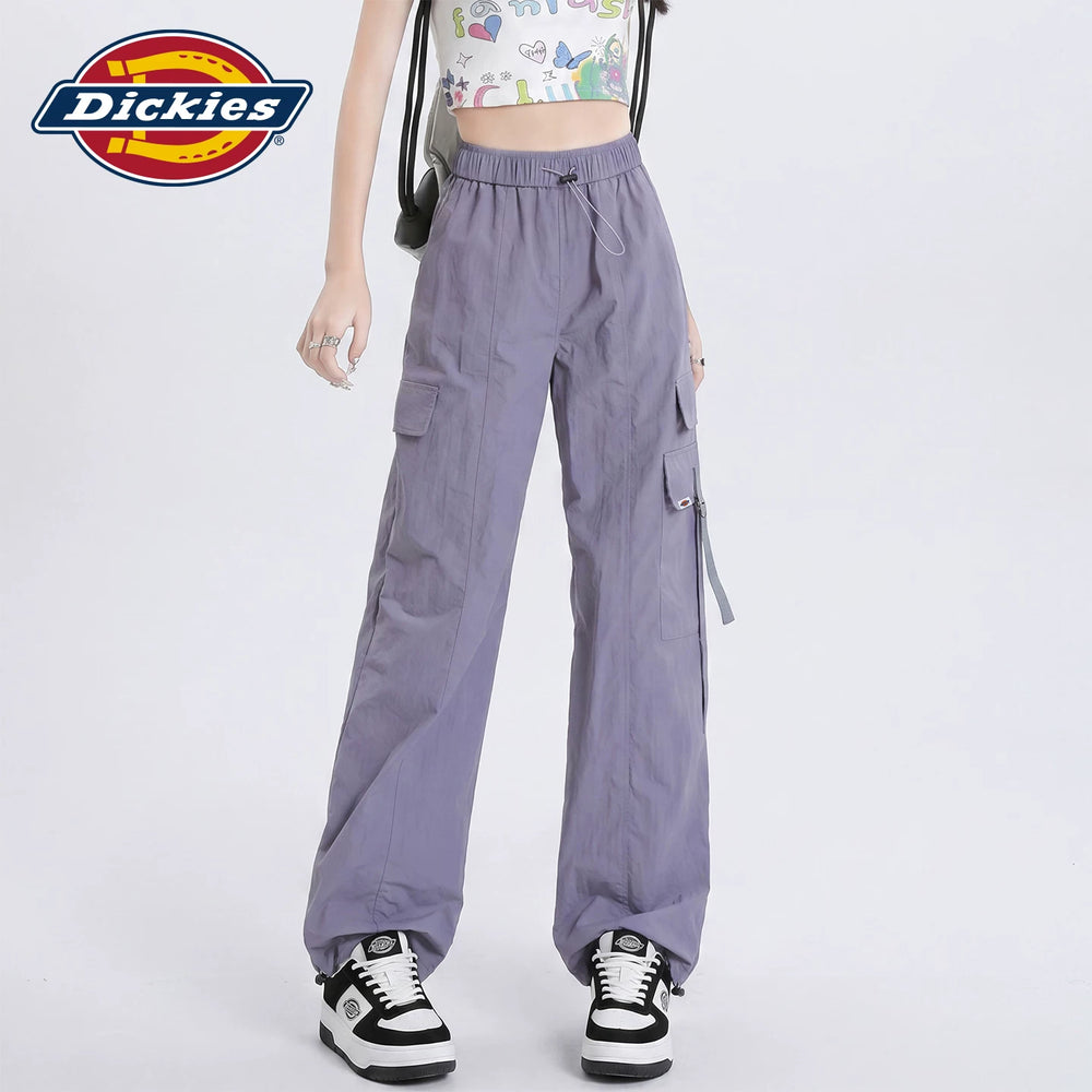 Dickies Emperor Cool Suitable American Mountaineering Sunscreen Work Clothes Casual Pants Women's Summer Elastic Waist Multi Pocket Straight Leg Pants Y