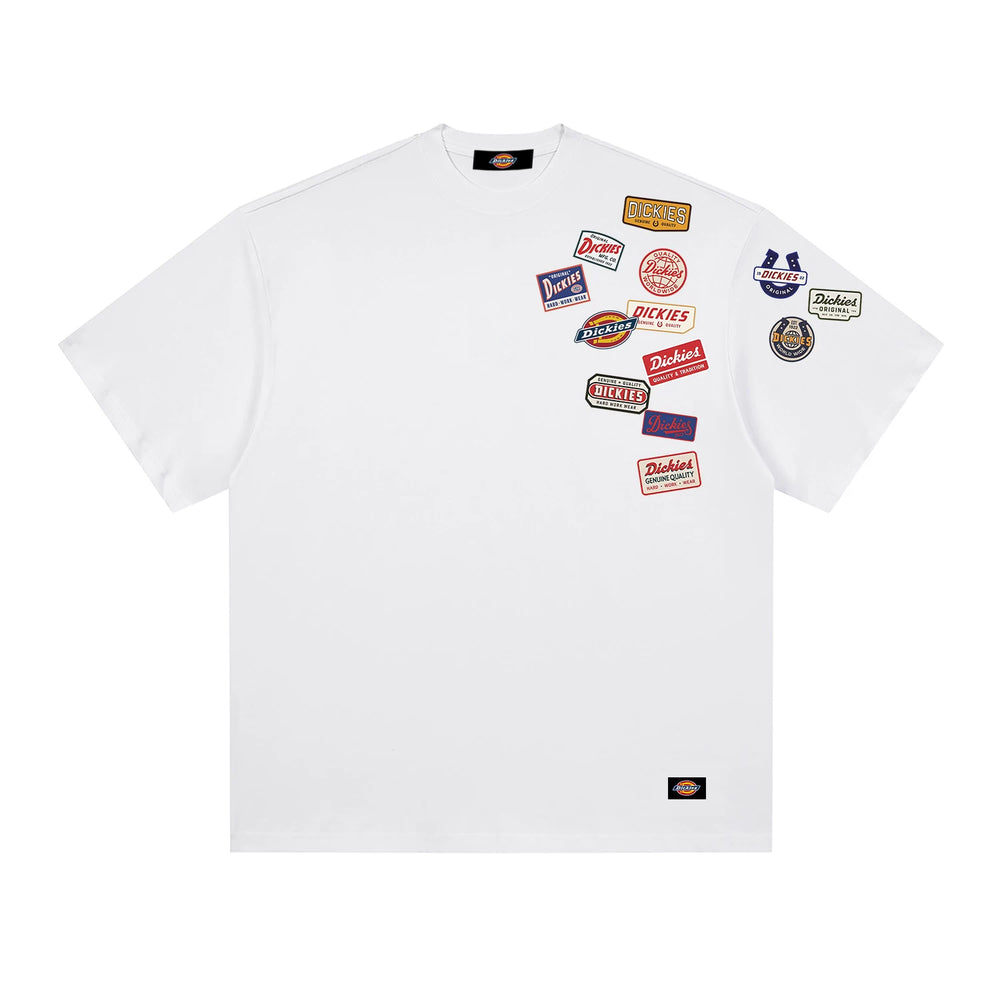 Dickies Heavy 300g Sorona Paris Cotton Sleeve T-shirt Summer Round Neck Loose Versatile Couple Half Sleeve