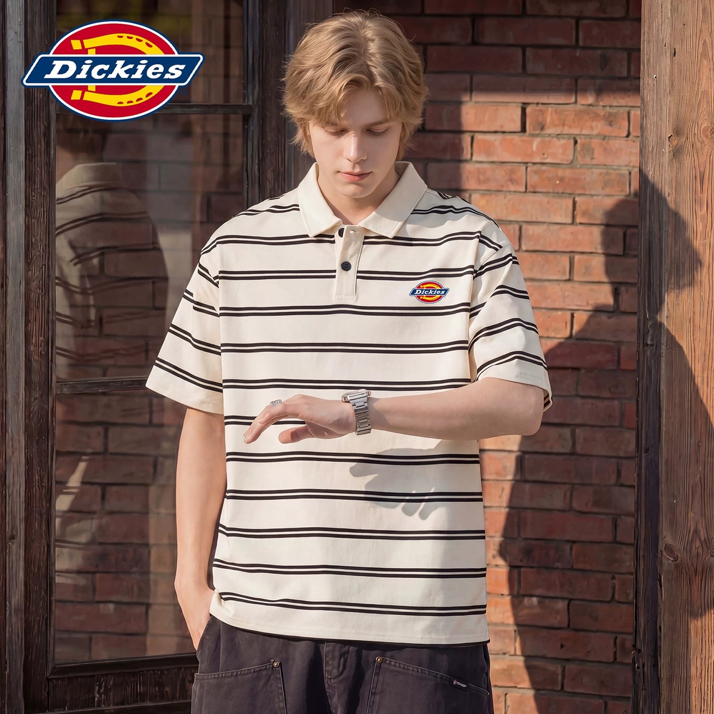 Dickies Emperor Cool Suitable Short Sleeve Polo Shirt Men's Summer Classic Logo Loose Collar Thin T-shirt on Clothes Y