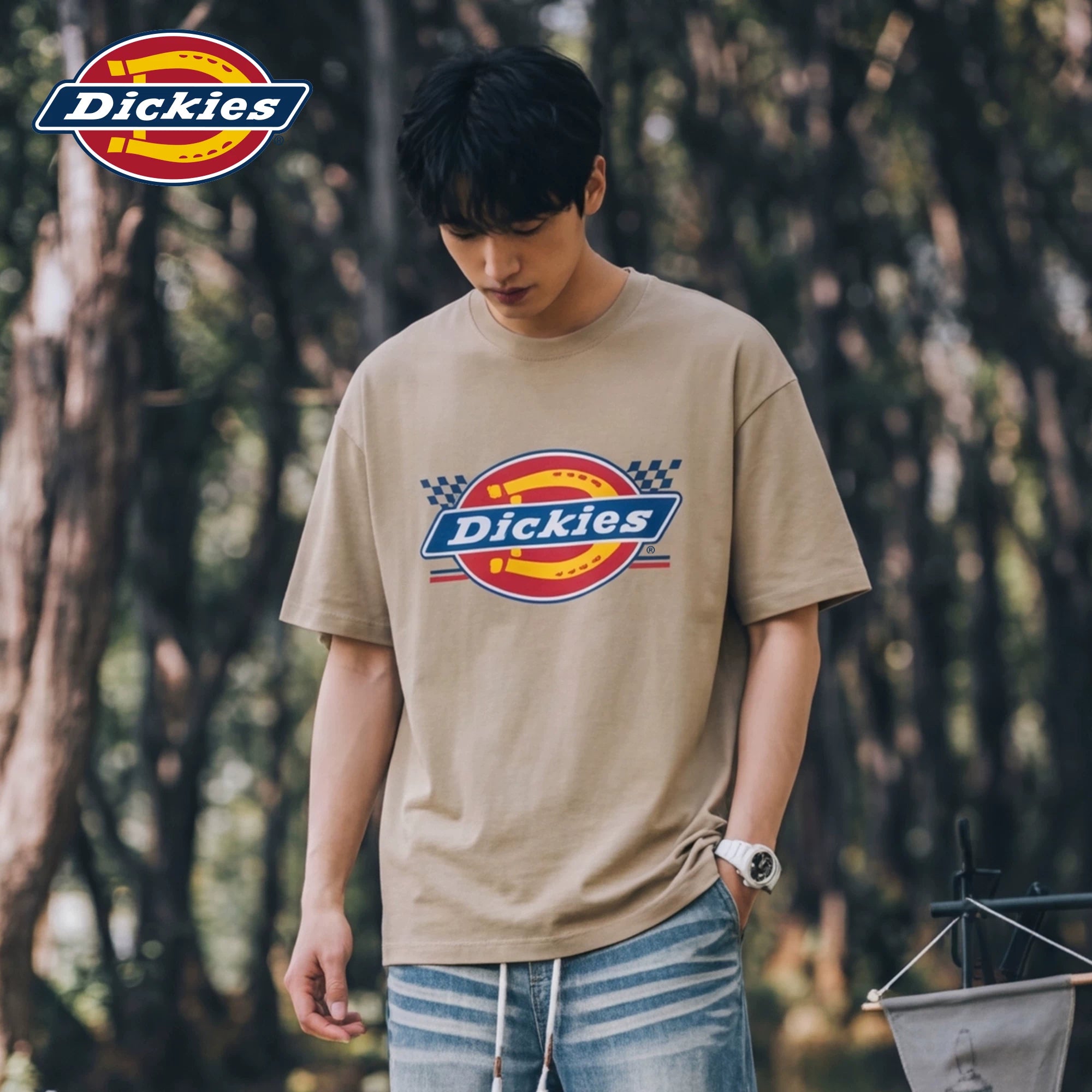 Dickies Emperor Cool Suitable Short sleeved T-shirt Men's Summer American Trendy Brand Versatile Simple LOGO Printed Loose Top M
