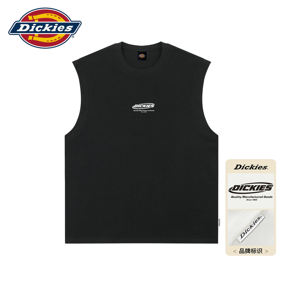 Dickies Cool Black Trendy Brand Camback Waist Men's Summer Sports Sleeveless T-shirt Couple Top M