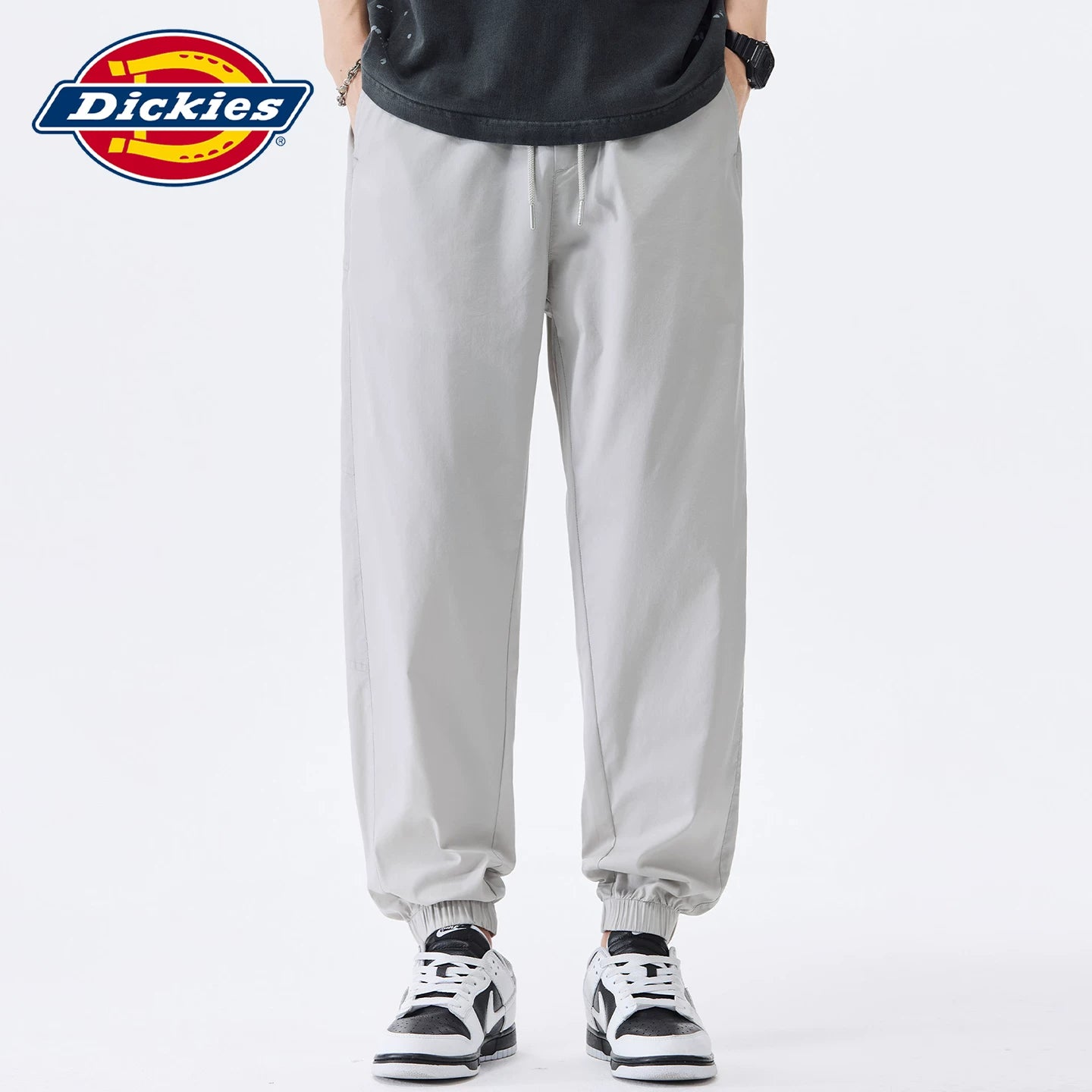 Dickies Cool Summer New Knitted Drawstring Leg Tights Men's Thin Loose Casual Sports Pants Y