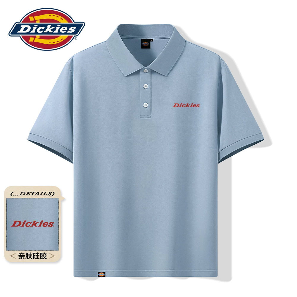 Dickies Mulberry Silk Polo Shirt Men's 26 New Summer High End Collar Short Sleeve Ice Silk Breathable Collar T-shirt A
