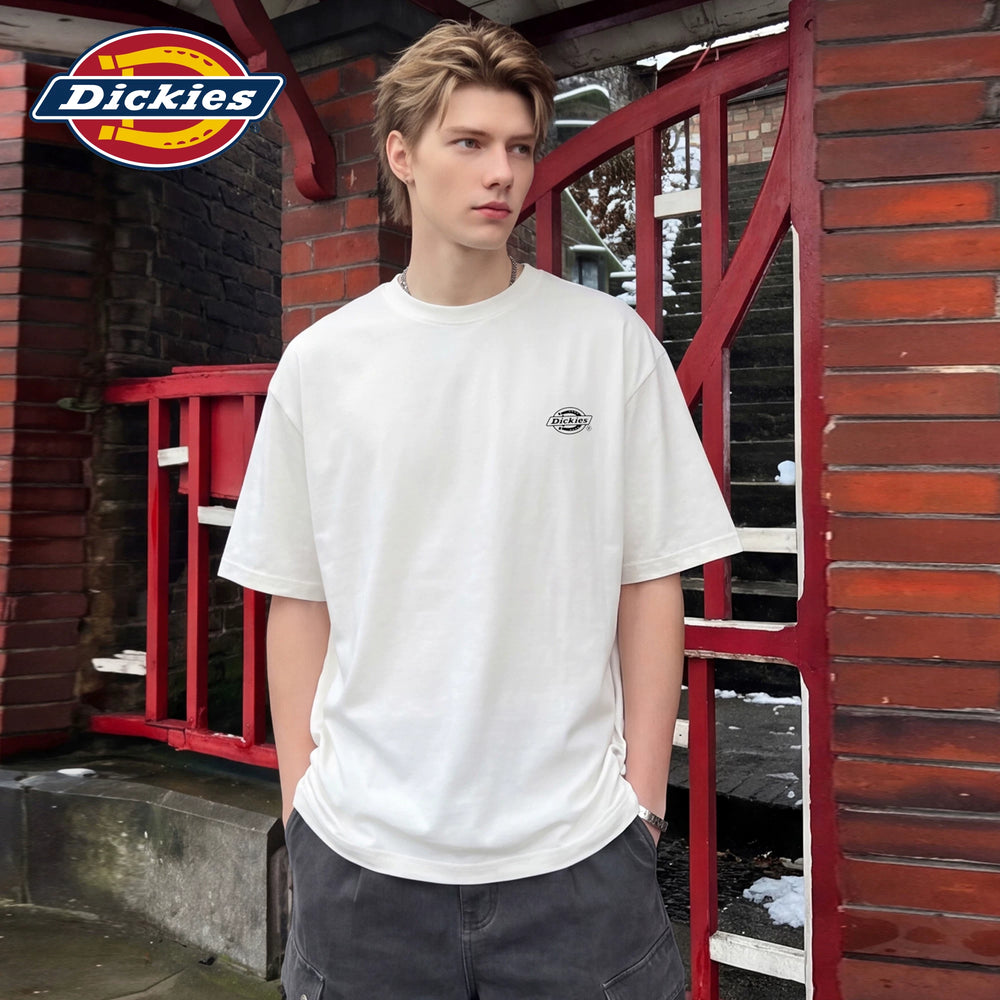 Dickies Emperor Cool Suitable Cotton Heavy duty Short sleeved T-shirt for Men's Summer Round Neck Trendy Brand Loose and Versatile Couple Top M
