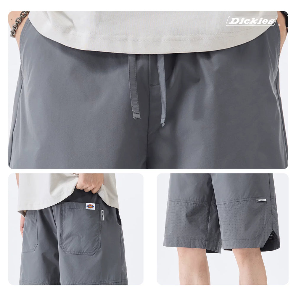 Dickies Cool Summer New Casual Shorts Men's Mesh Breathable Drawstring Design Straight Leg Pants Y