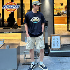 Dickies Cool 26 Summer New Collection Front Chest Sunrise LOGO Pattern Printed Loose Heavy duty Short sleeved T-shirt YHJ