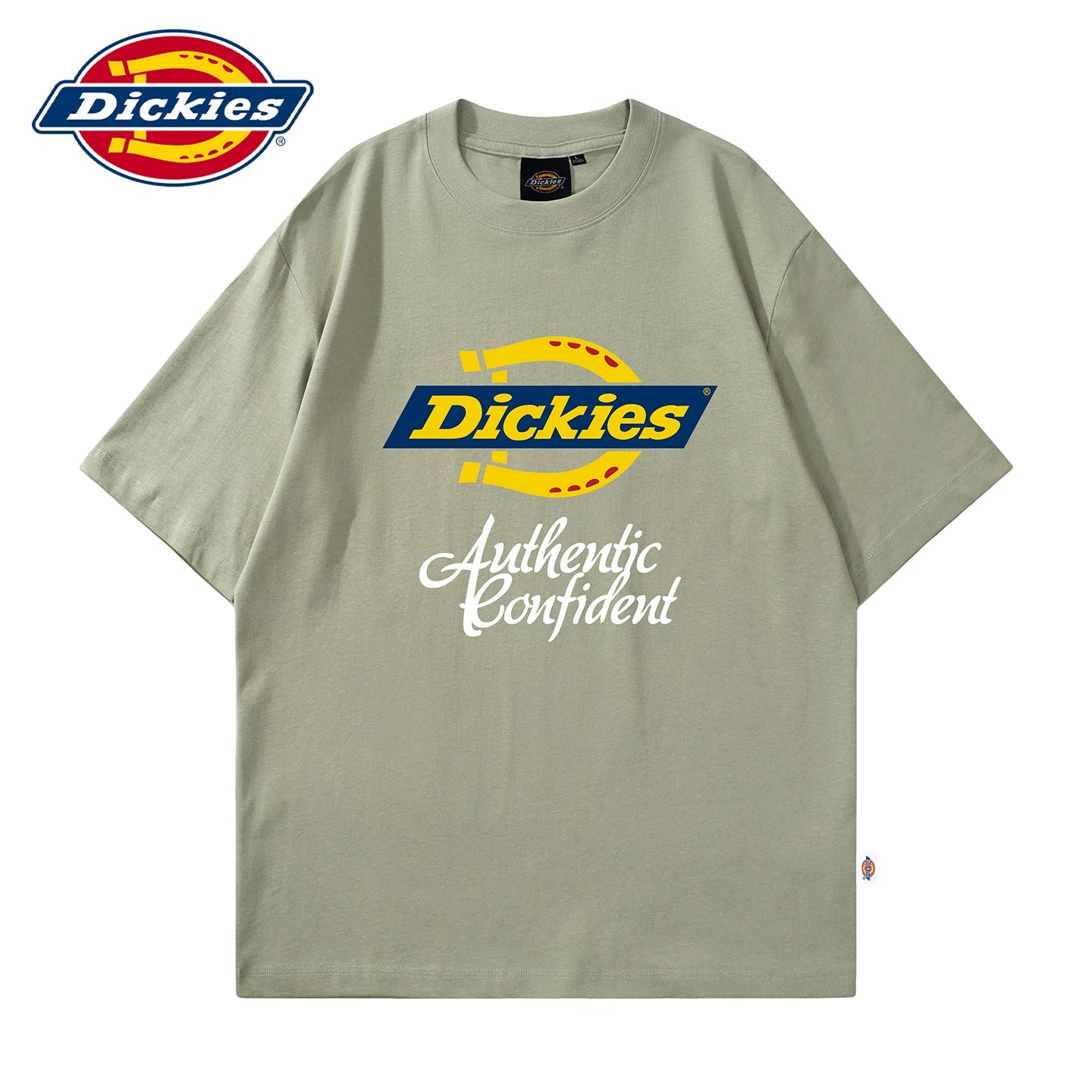 Dickies Cool Summer T-shirt New Short Sleeve American Printed Half Sleeve Shirt Men's Round Neck Thin T-shirt Y