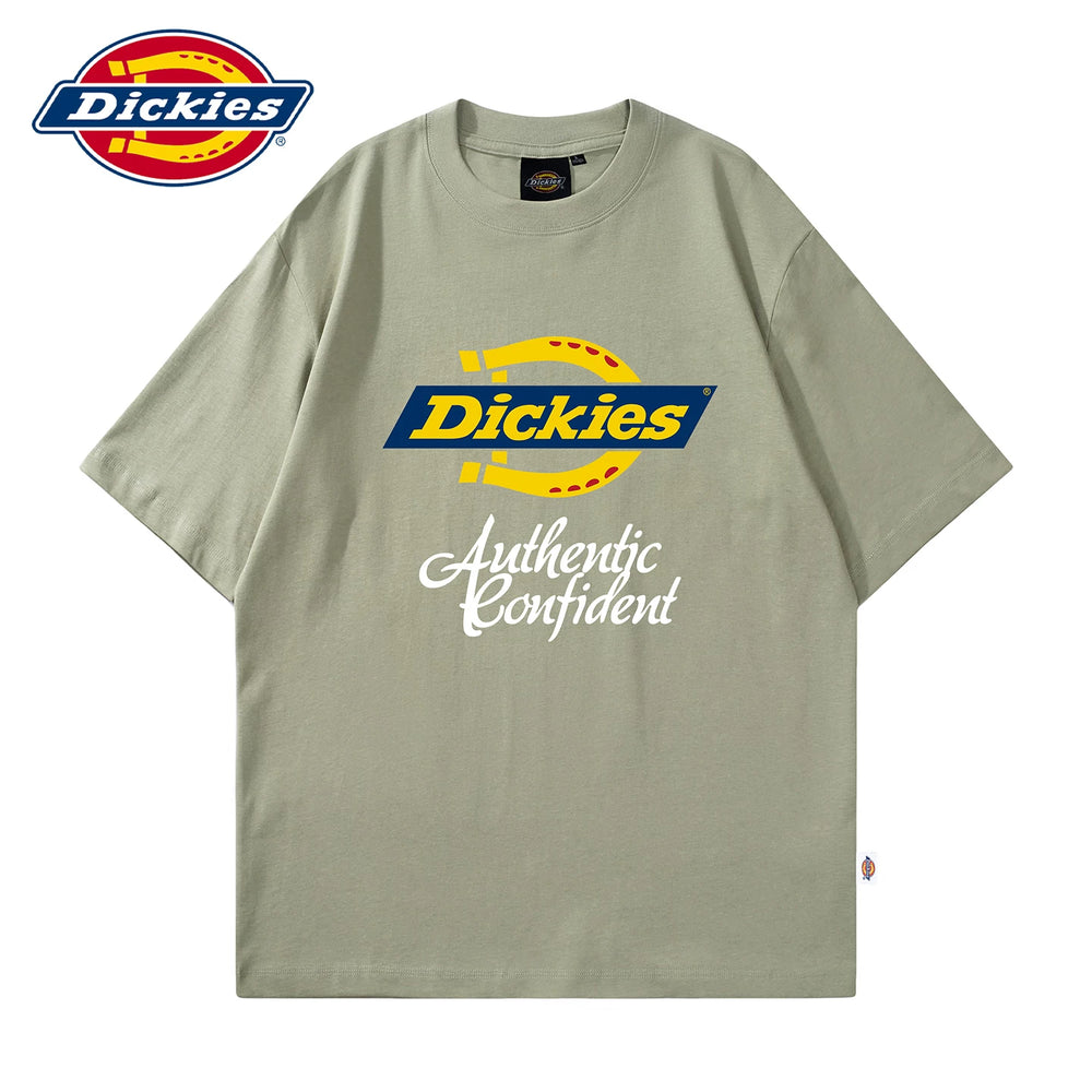 Dickies Cool Summer T-shirt New Short Sleeve American Printed Half Sleeve Shirt Men's Round Neck Thin T-shirt Y