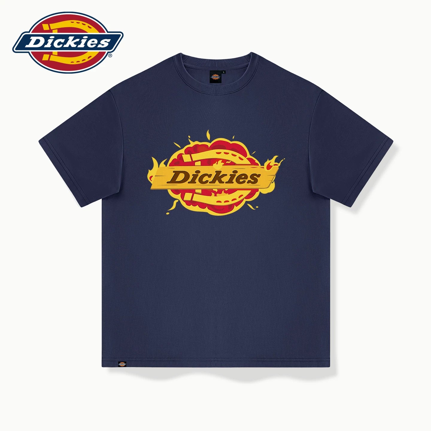 Dickies Men's Short sleeved T-shirt Summer 2026 New Loose Large High quality American Street T-shirt A