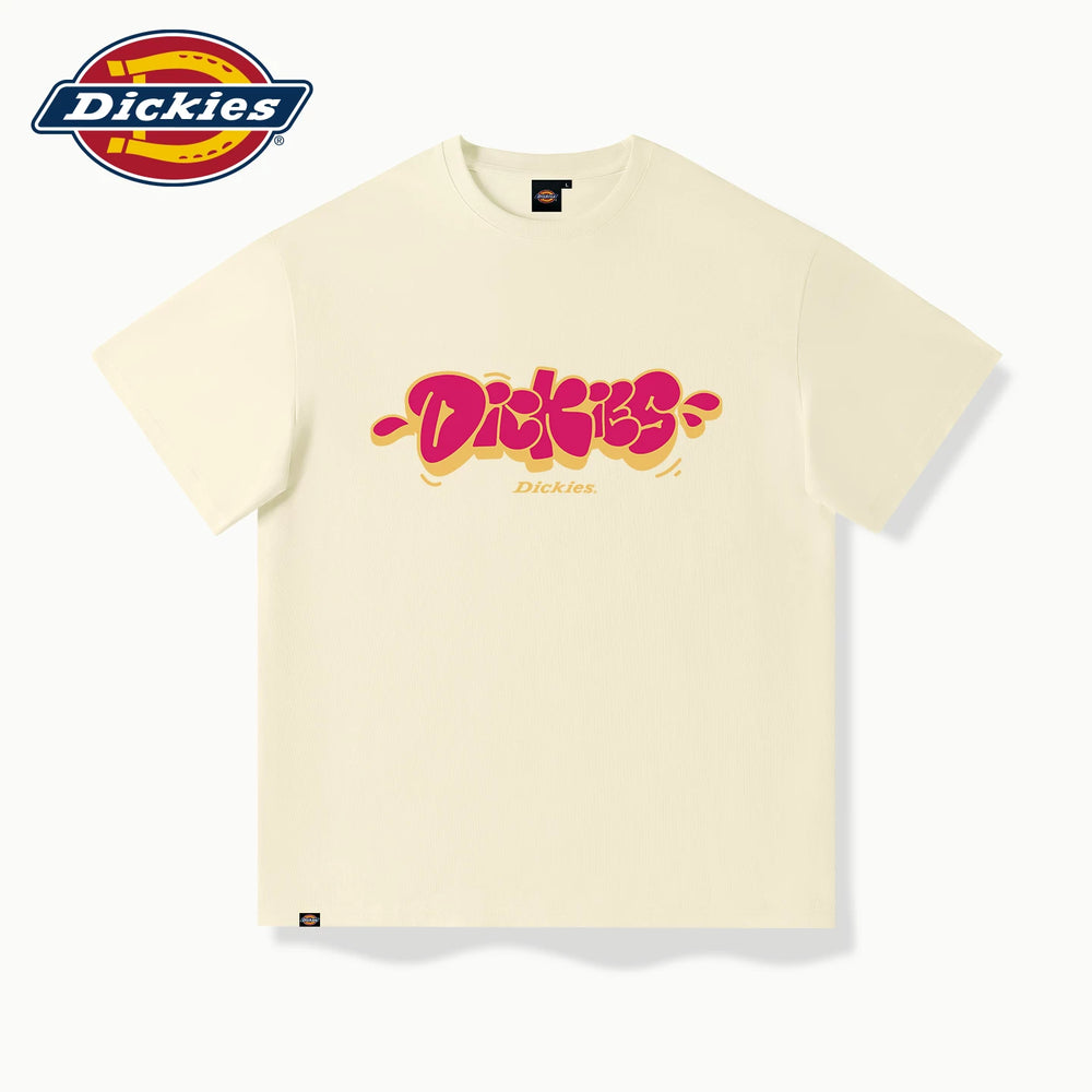 Dickies short sleeved t-shirt men's 2026 summer new loose 220G heavyweight pure cotton half sleeved couple's summer outfit A