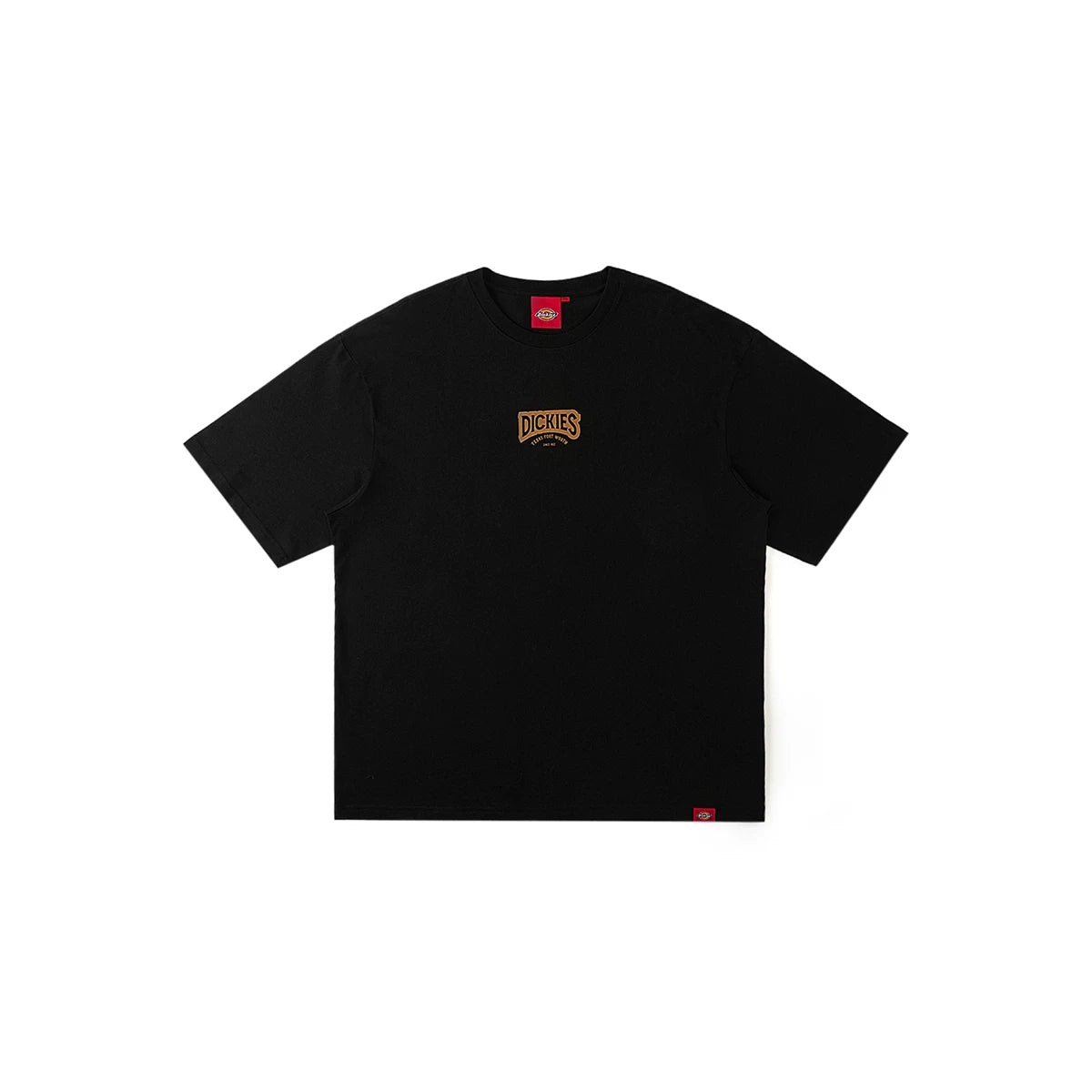 Dickies Cool Summer Loose Back Letter Printed Casual Short sleeved T-shirt for Men and Women Couple American Style J