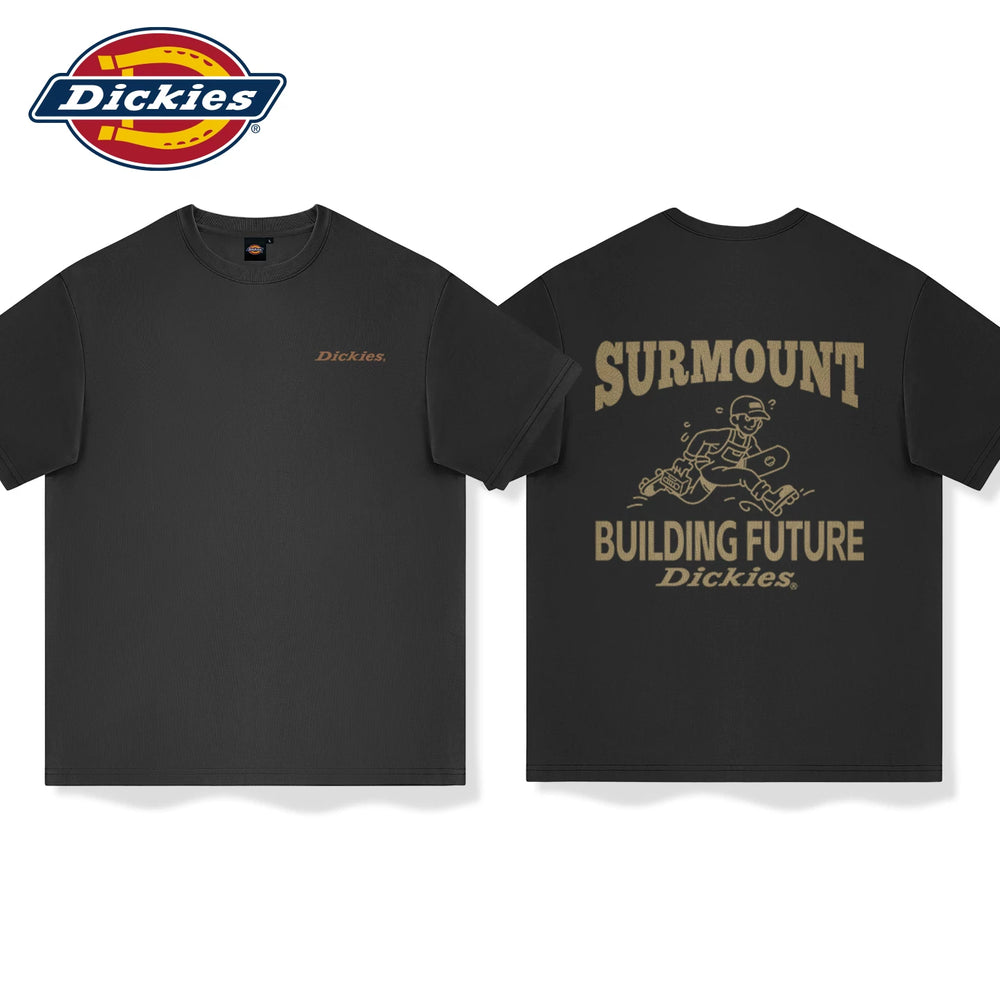 Dickies American retro pure cotton men's short sleeved loose casual trend versatile plus size round neck T-shirt half sleeve A