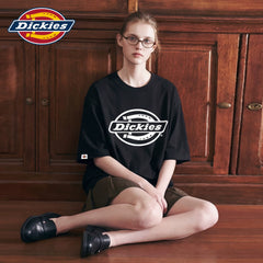 Dickies Emperor Cool Suitable Letter Printed Short sleeved T-shirt for Women in Spring 2026, Trendy and Trendy, Loose and Simple Top m