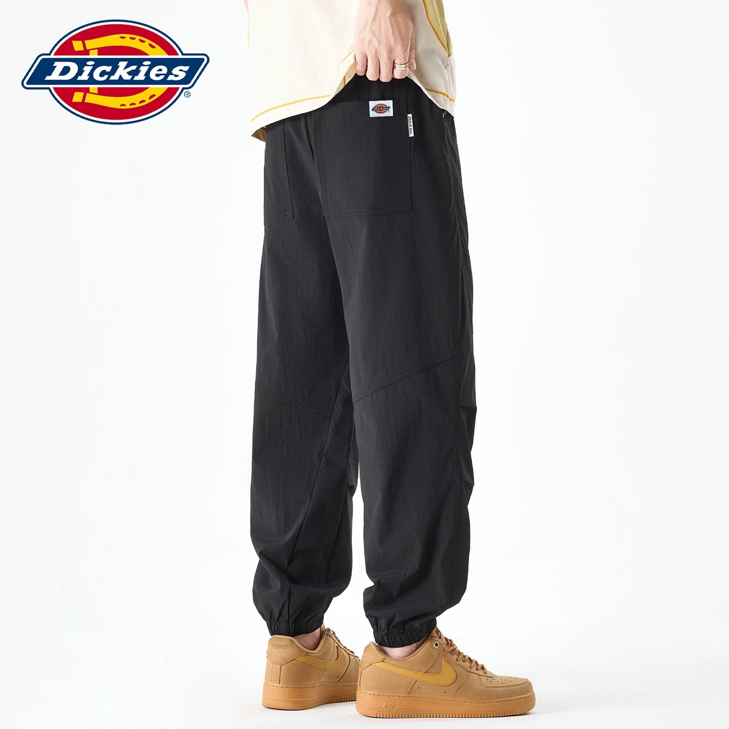 Dickies Cool Summer Drawstring Design Casual Leg Tight Pants Men's American Thin Drop Woven Pants Y