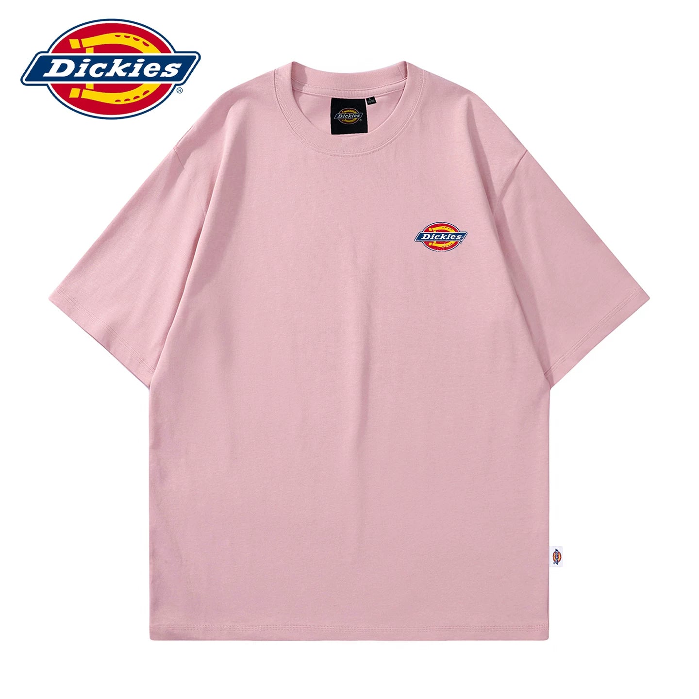 Dickies is suitable for making old LOGO short sleeved T-shirts, thin styles, summer new styles, men's round neck T-shirts, five quarter sleeves, Y