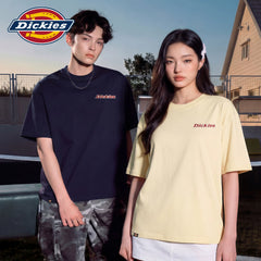 Dickies short sleeved men's 2026 new summer simple unisex couple's summer outfit, high-quality pure cotton half sleeved A