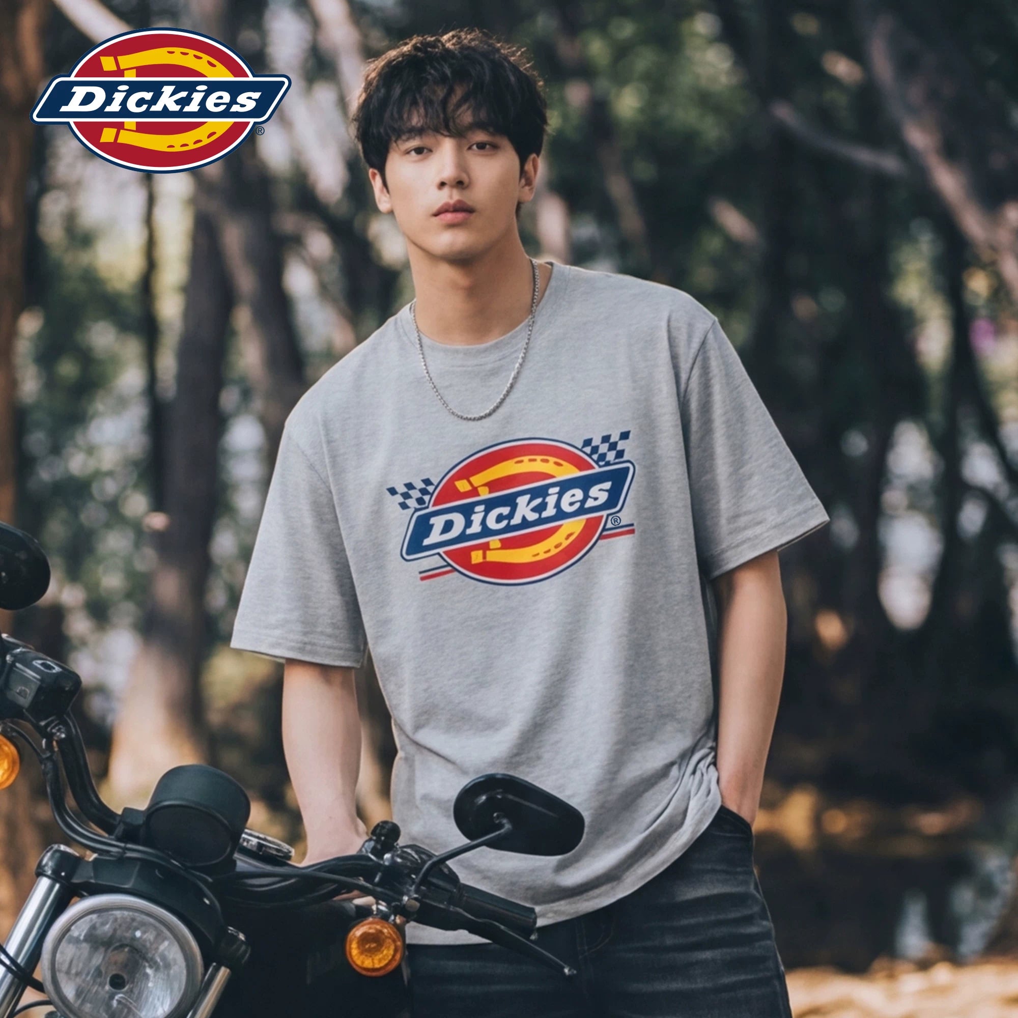 Dickies Emperor Cool Suitable Short sleeved T-shirt Men's Summer American Trendy Brand Versatile Simple LOGO Printed Loose Top M