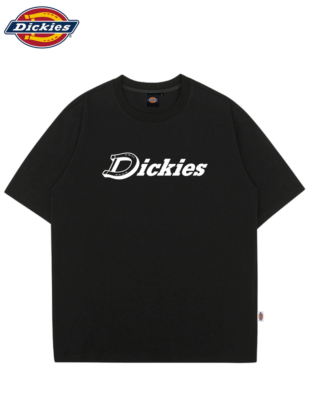 Dickies official short sleeved T-shirt for couples in summer, new American fashion brand pure cotton loose half sleeved top