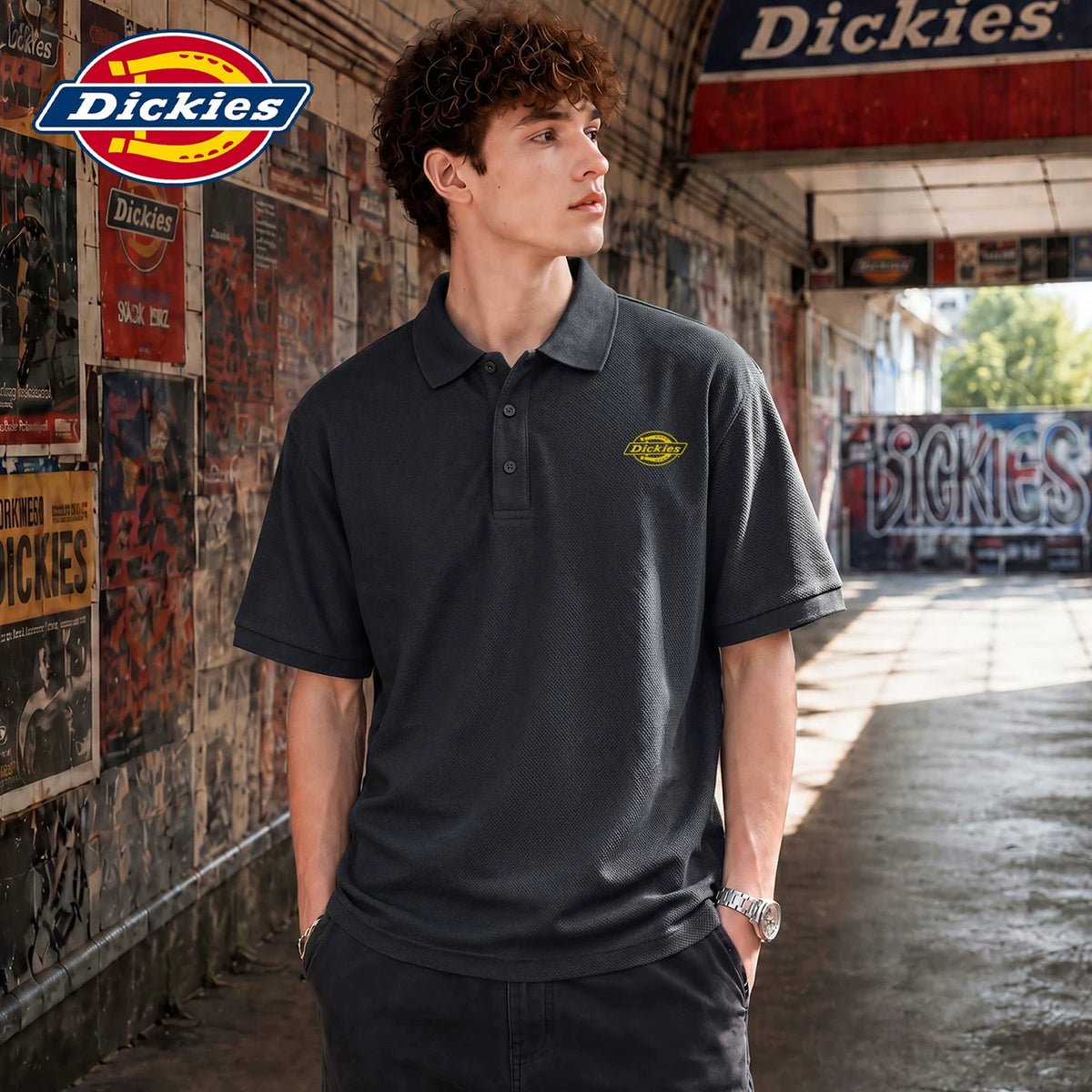 Modal Dickies Emperor Cool Suitable Summer Loose Collar Short Sleeve Polo Shirt Men's Thin Top Clothes Y