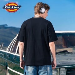 Dickies Emperor Cool Suitable American Graffiti Letter Printed Short sleeved T-shirt Men's Summer Pure Cotton Casual Couple Top M