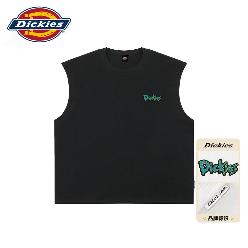 Dickies Cool Suitable Cotton Shoulder Waist Men's Summer Trendy Brand Loose Sports Fitness Sleeveless T-shirt M