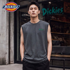 Dickies Cool Suitable Cotton Shoulder Waist Men's Summer Trendy Brand Loose Sports Fitness Sleeveless T-shirt M