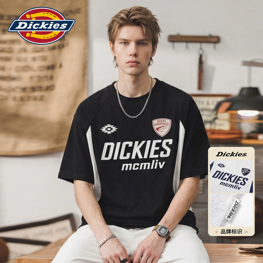 Dickies Di Ku Shi Solona Short sleeved T-shirt Men's Summer Trendy Brand Printed Sports Loose Half Sleeve Top M