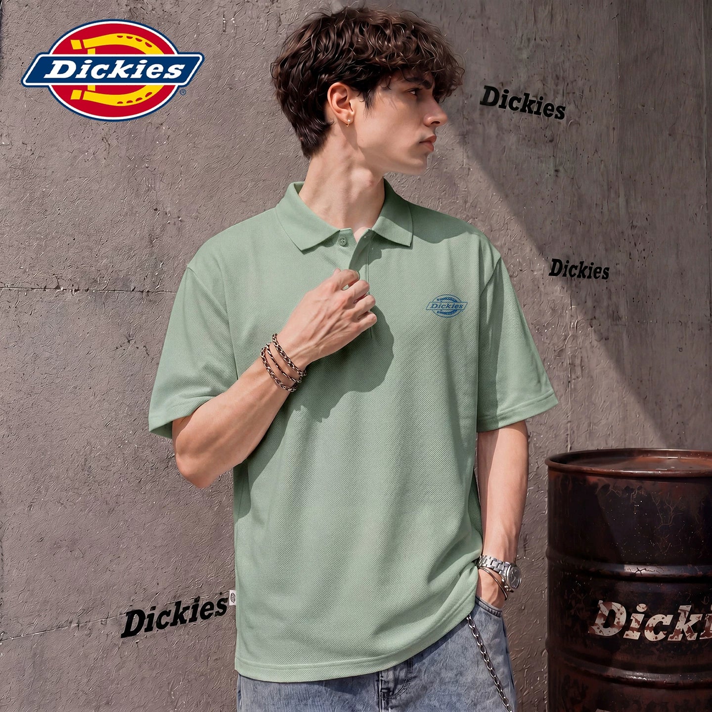 Modal Dickies Emperor Cool Suitable Summer Loose Collar Short Sleeve Polo Shirt Men's Thin Top Clothes Y
