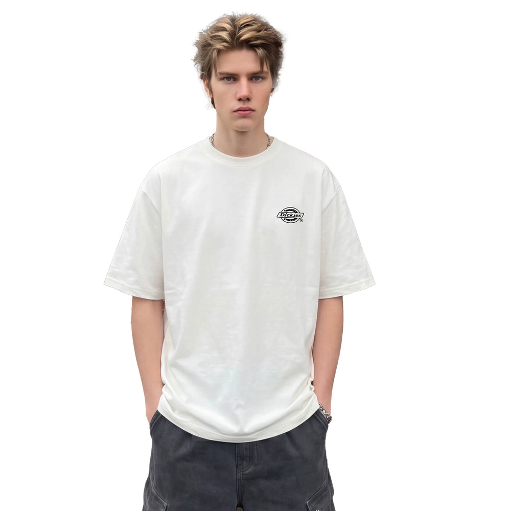 Dickies Emperor Cool Suitable Cotton Heavy duty Short sleeved T-shirt for Men's Summer Round Neck Trendy Brand Loose and Versatile Couple Top M