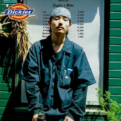 Dickies Cool Autumn workwear casual short sleeved jumpsuit long pants double-sided zipper jumpsuit men's bottoms J