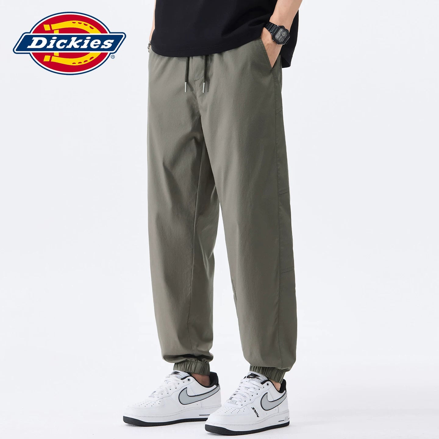 Dickies Cool Summer New Knitted Drawstring Leg Tights Men's Thin Loose Casual Sports Pants Y