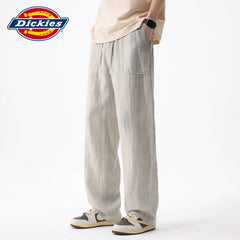 Linen Lyocell Dickies Emperor Cool Suitable Casual Pants for Men's Summer New Style Woven Thin Wide Leg Pants Y