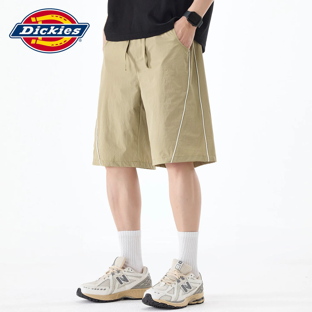 Dickies Emperor Cool Thin Summer New Style Drawstring Design Casual Shorts Men's Loose Straight Pentagram Pants Y