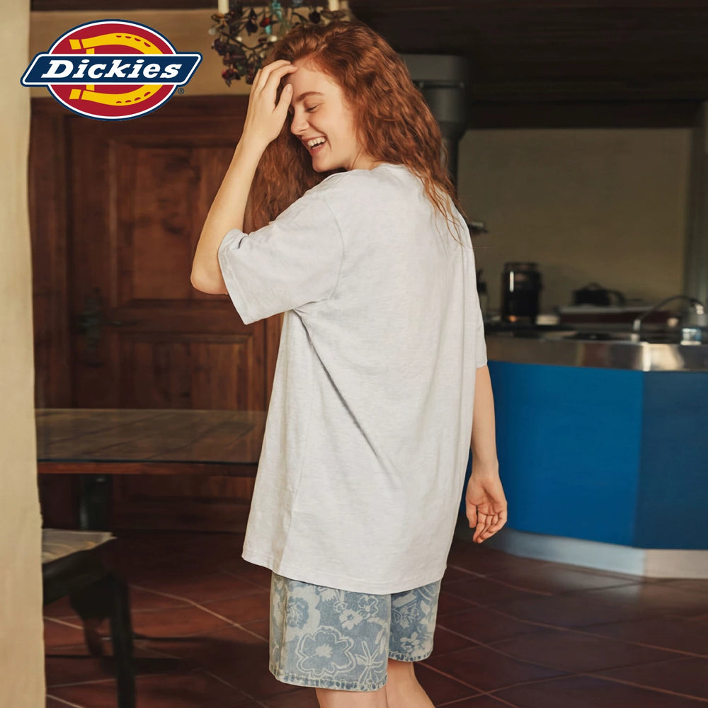 Dickies Emperor Cool Suitable Short sleeved T-shirt for Women's New Trendy Brand Loose and Versatile Round Neck Printed Casual Simple Top m