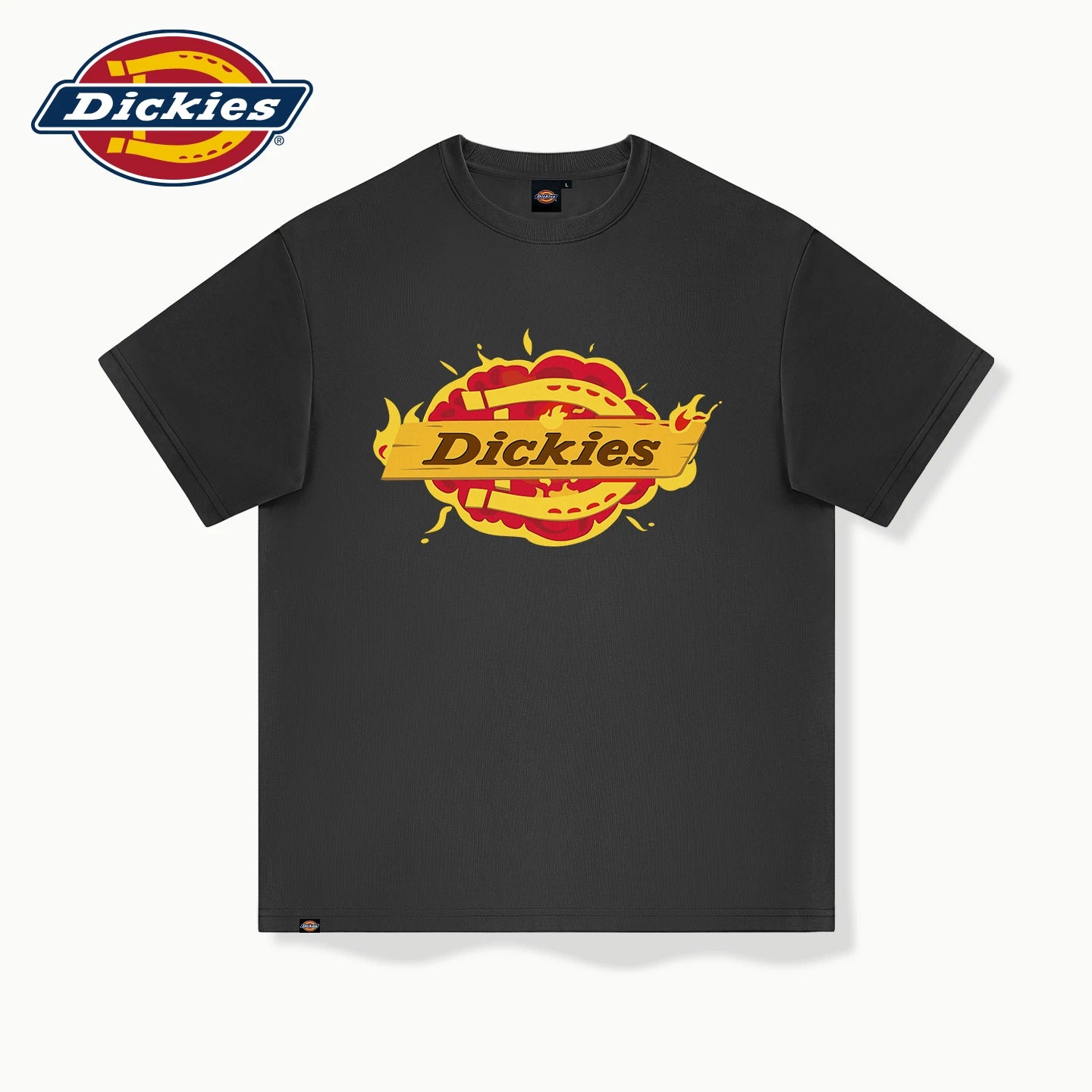 Dickies high-quality pure cotton short sleeved T-shirt for men, 26 new styles for summer, loose and slimming, black plus half sleeve A