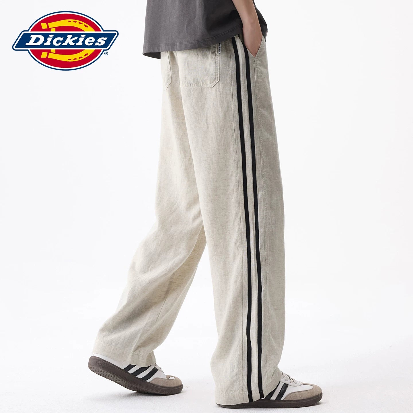 Diesel Dickies thin casual pants suitable for men's summer loose straight linen long pants Y