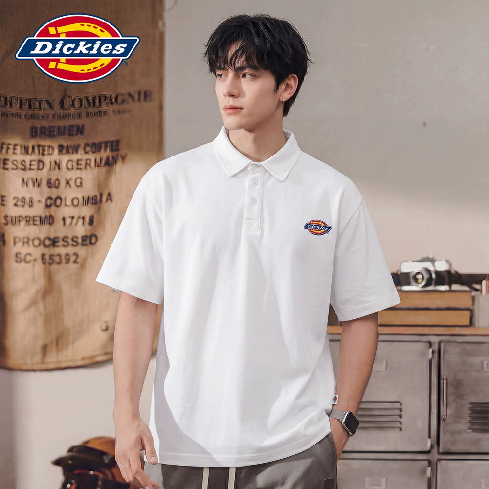 Dickies Emperor Cool Suitable Men's Summer New Short sleeved Polo Shirt Loose Collar Button Design Thin Top Y