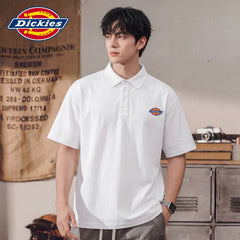 Dickies Emperor Cool Suitable Men's Summer New Short sleeved Polo Shirt Loose Collar Button Design Thin Top Y